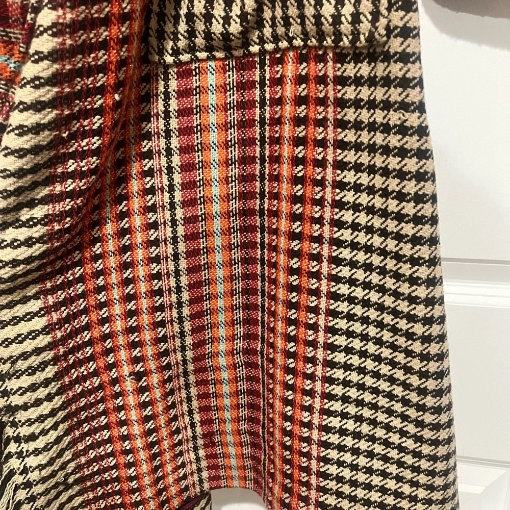 Free People Multicolor Fringe Wrap Coat - Picture 8 of 10